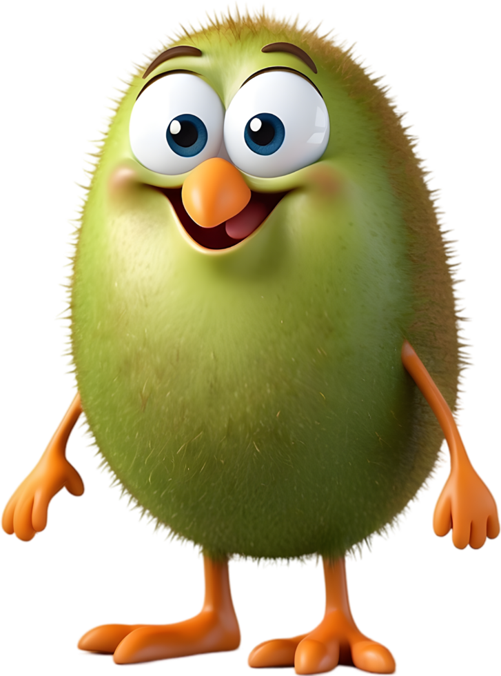 Fun Kiwi Fruit Clipart for School Projects. . png