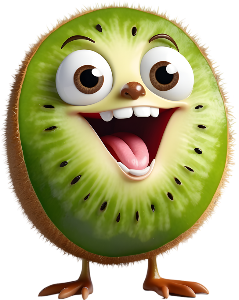 Cute Kiwi Fruit Illustration for Playful Art. . png