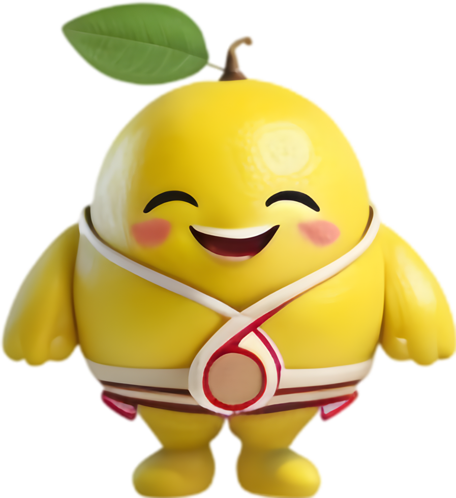 Kawaii Lemon Cartoon for Playful Artwork. . png