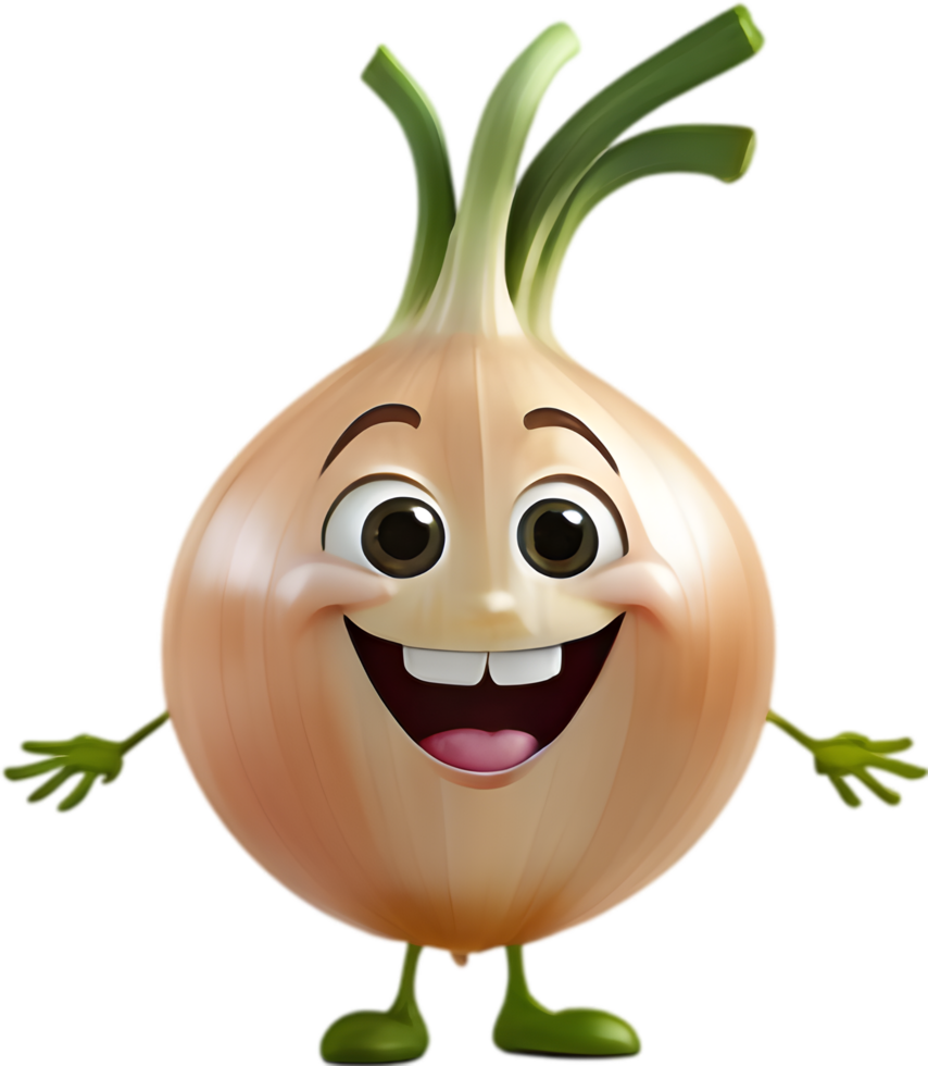 Charming Onion Cartoon Clipart Ideal for Cooking Advertisements . . png
