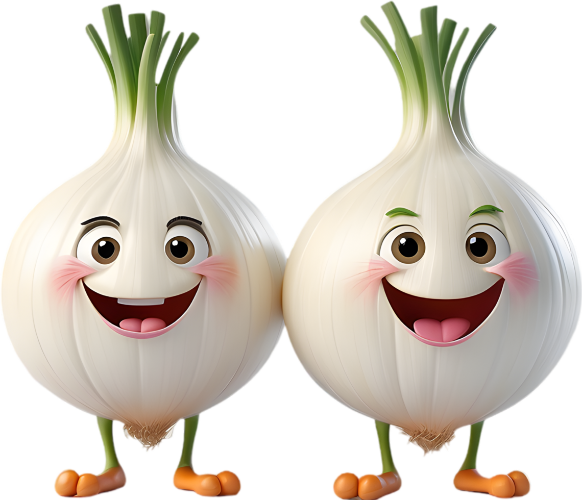 Adorable Onion Cartoon Clipart Ideal for Cooking Newsletters . . png