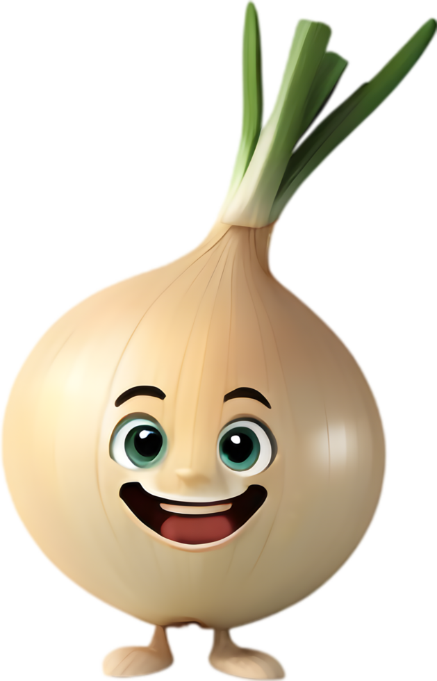 Delightful Onion Cartoon Clipart Perfect for Recipe Websites . . png