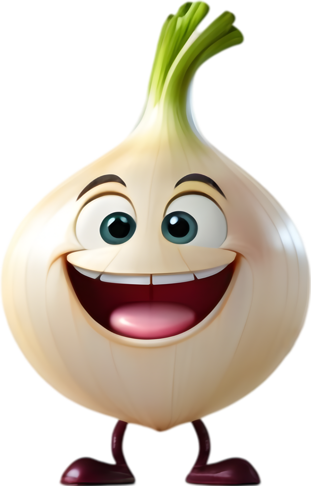 Charming Onion Cartoon Clipart Ideal for Recipe Cards . . png