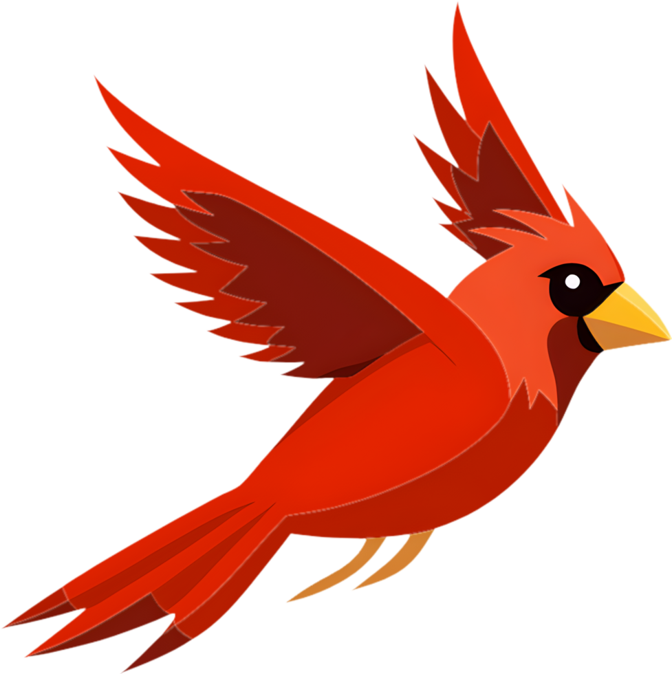 Radiant Cardinal Bird Clipart for Use. . png