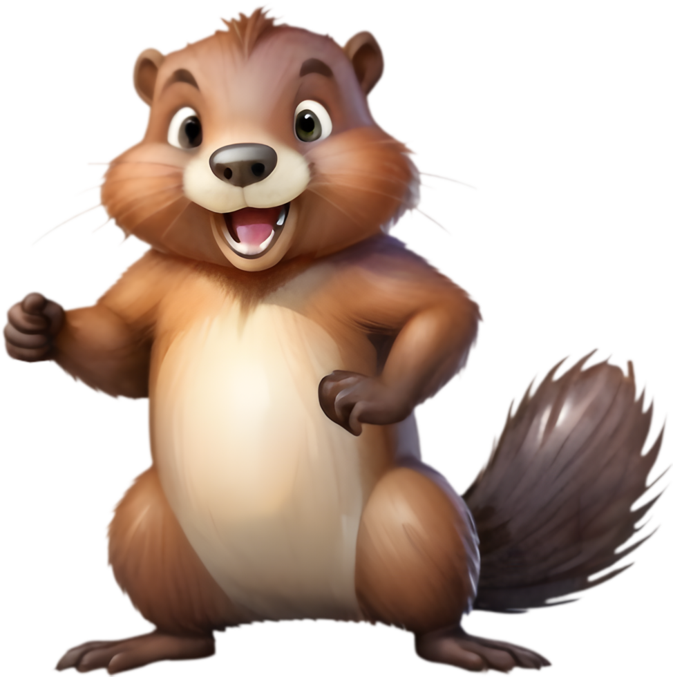 Cartoon Beaver Image for Personal Projects. . png