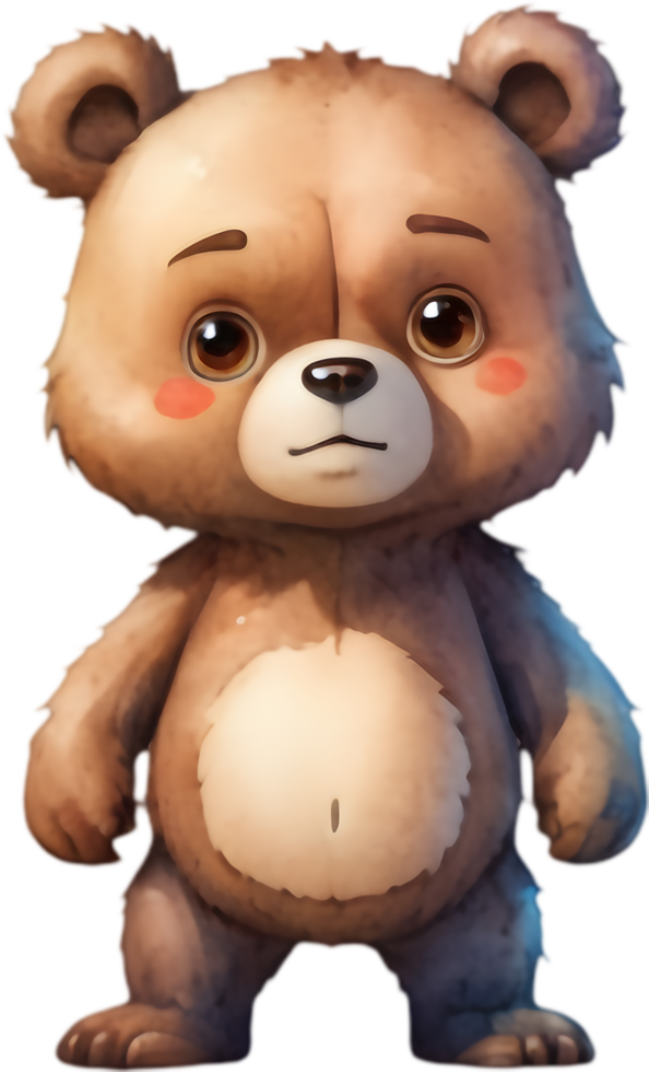 Baby Bear Cartoon for Kids Projects. . png