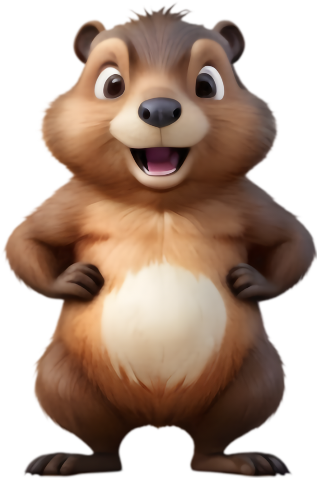 Beaver Cartoon Image for Craft Ideas. . png
