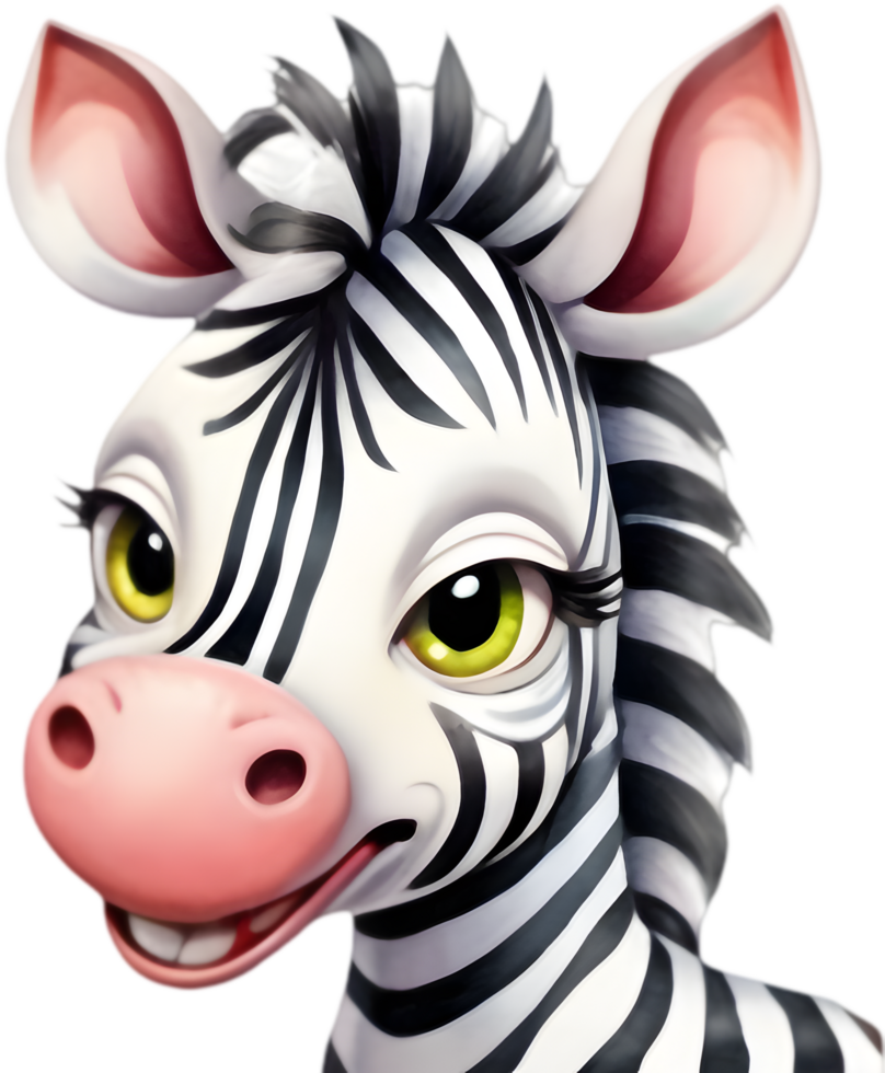 Adorable Zebra Clipart for Storybooks. . png