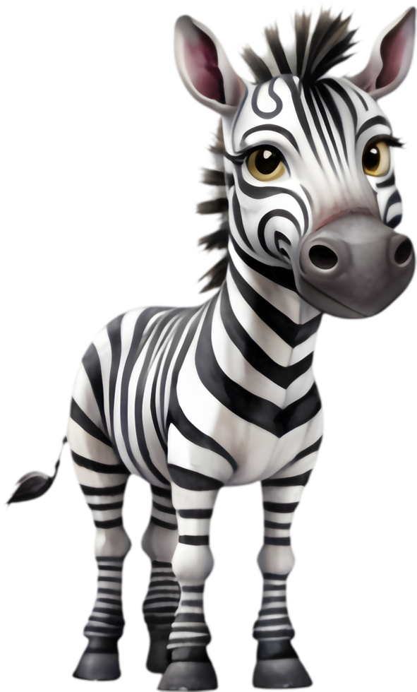 Charming Zebra Design for Kids Apparel. . png