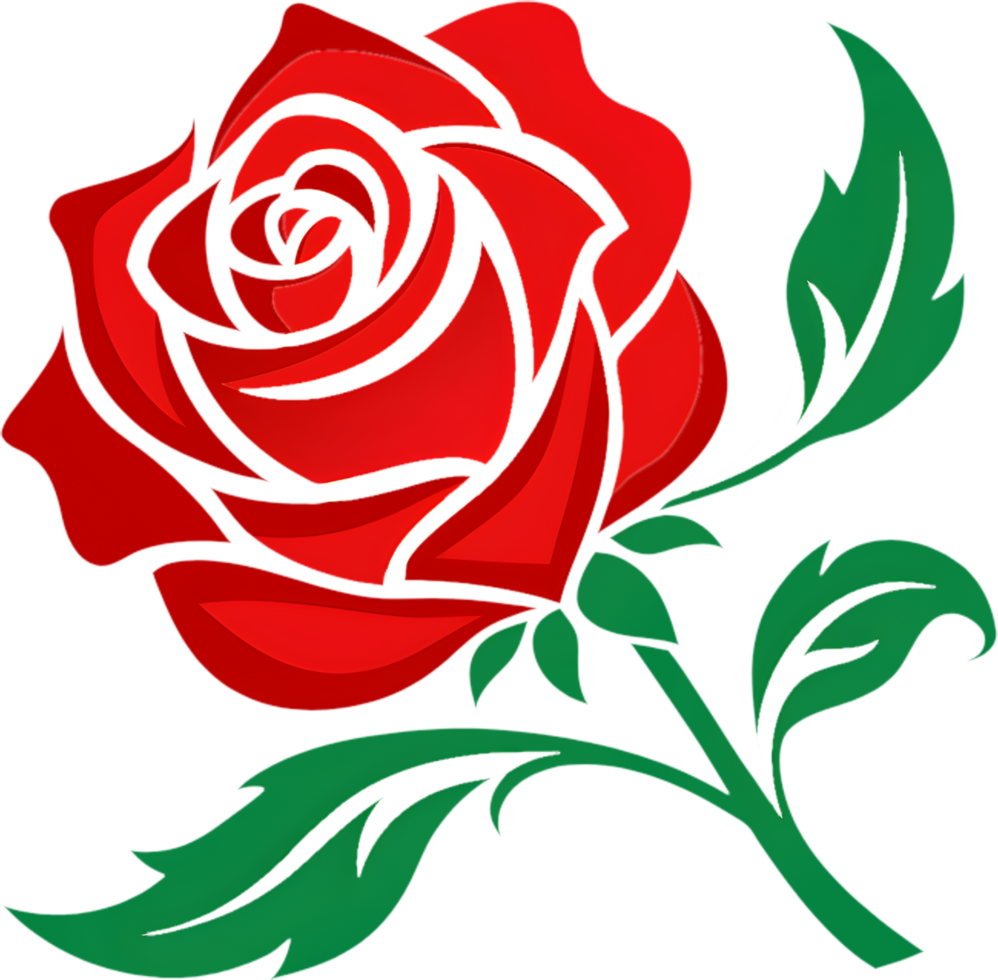 Delicate Red Rose Stencil Art. . png