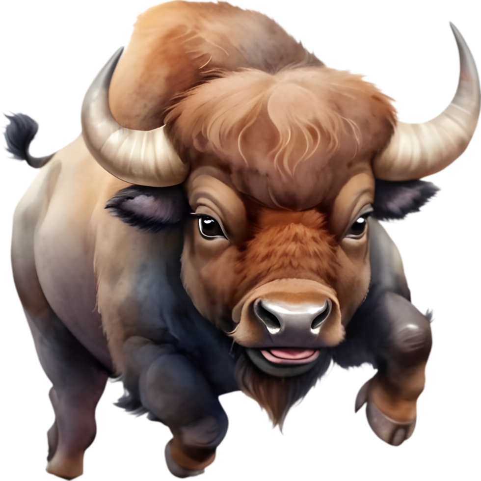 Playful Buffalo Illustrations for Event Flyers. . png