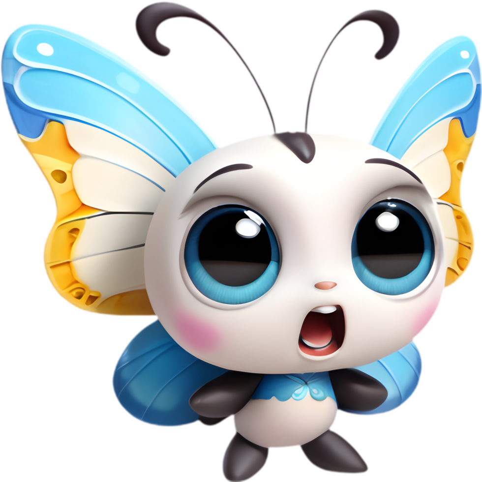 Charming Cartoon Butterfly Clipart for Websites. . png
