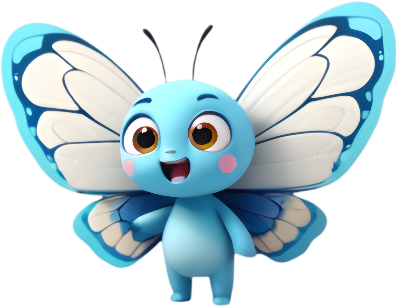Cute Cartoon Butterfly Clipart for Crafts. . png
