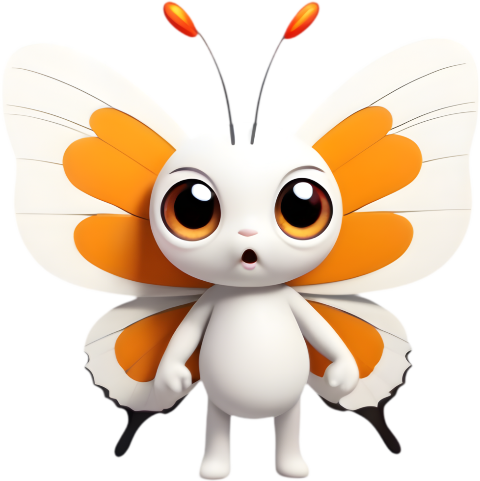 Colorful Cartoon Butterfly Illustration. . png