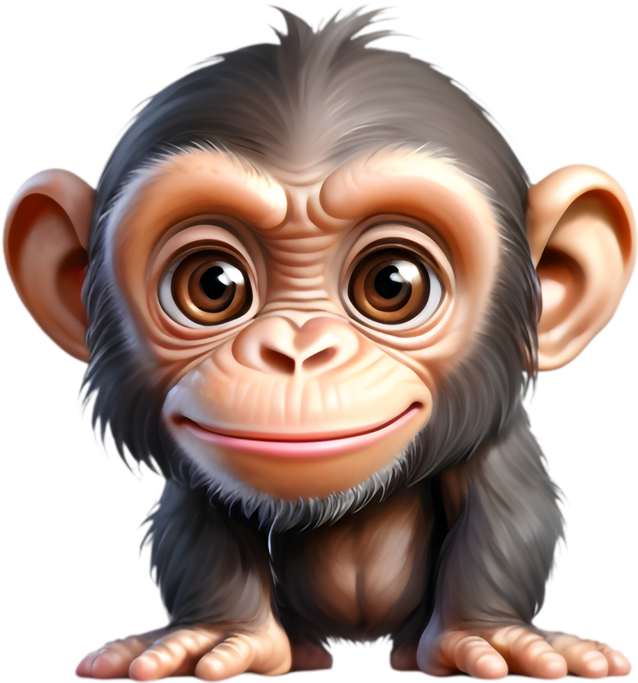 Unique Chimpanzee Illustrations for Branding. . png