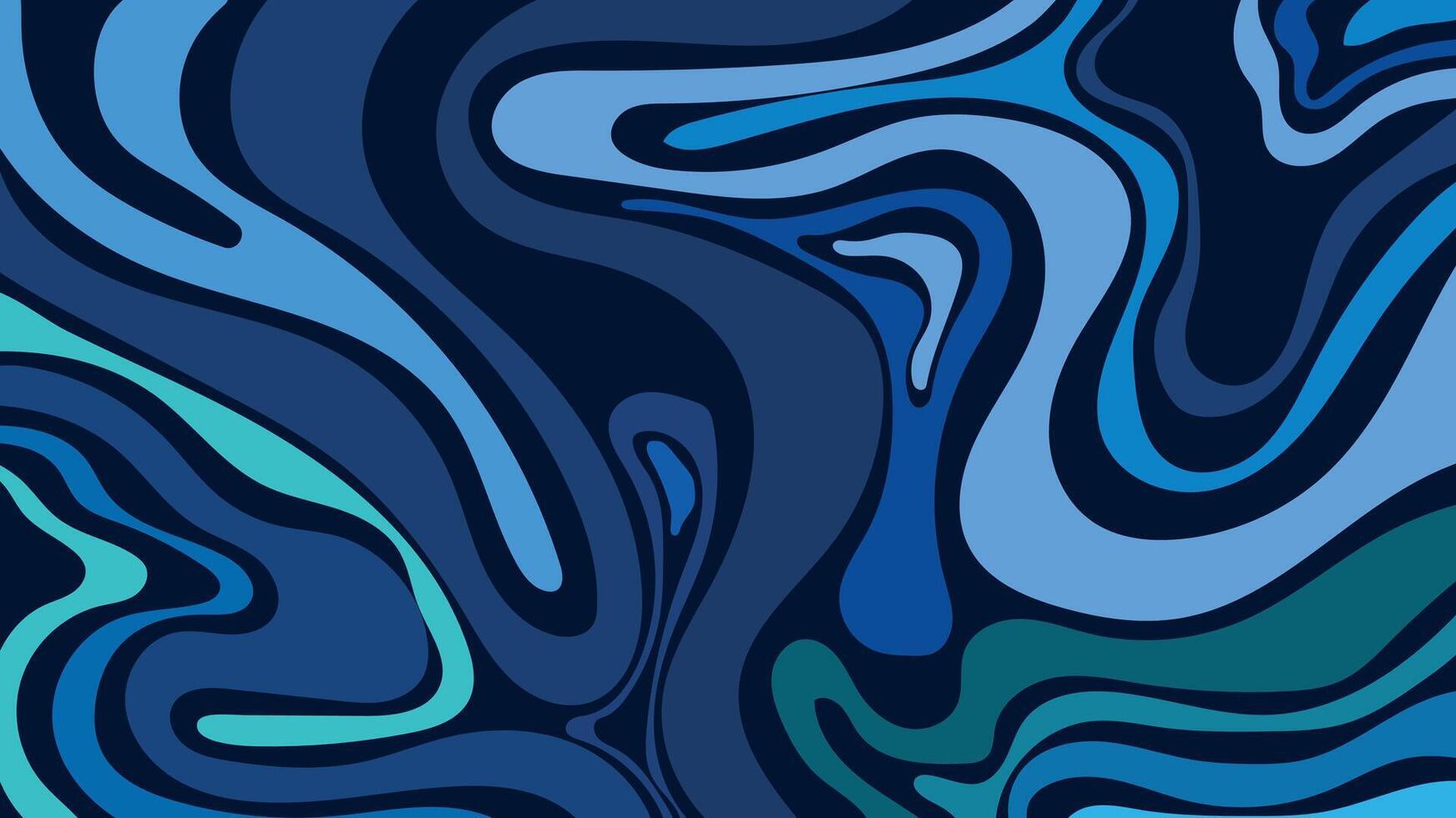 Blue fluid abstract background vector
