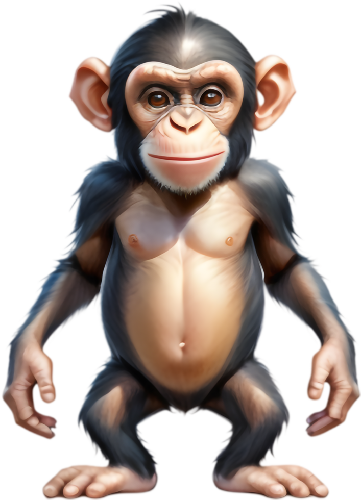 Engaging Chimpanzee Illustrations for Blogs. . png