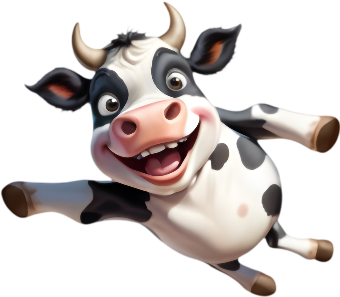 Cheerful Cow Clipart for Seasonal Promotions. . png