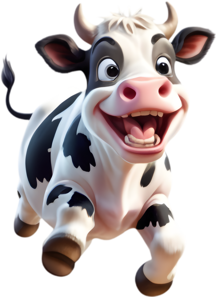 Friendly Cow Graphics for Food Labels. . png