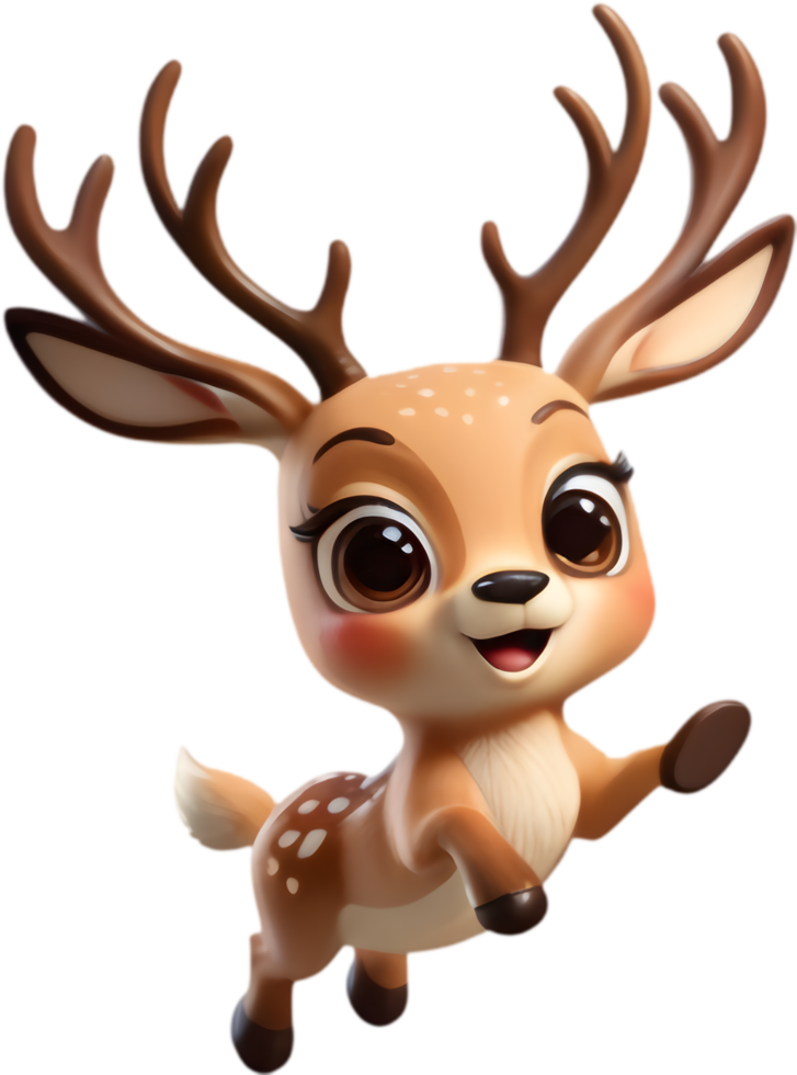 Colorful Deer Clipart for Educational Materials. . png