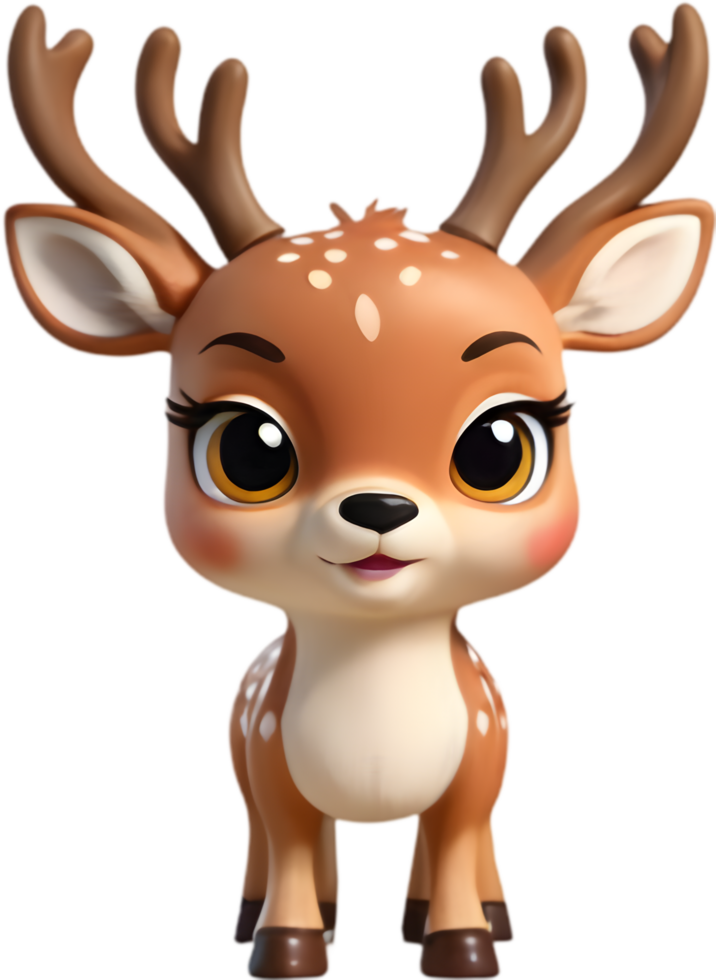 Adorable Deer Illustration for Projects. . png