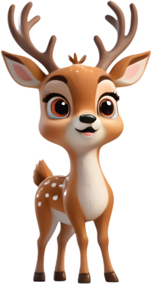 Stylish Deer Clipart for Digital Designs. . png
