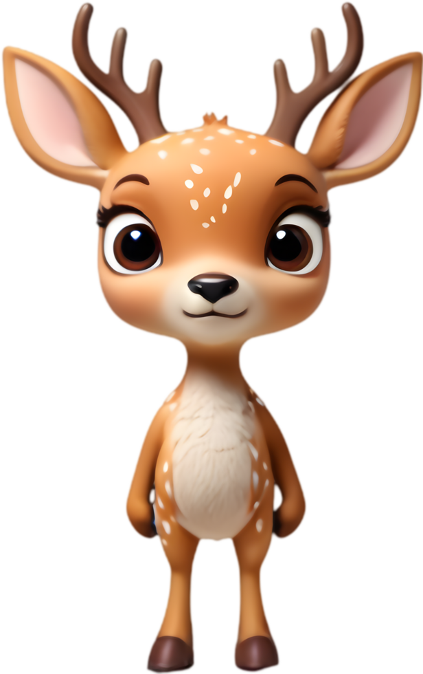 Playful Cartoon Deer Graphics for Fun. . png