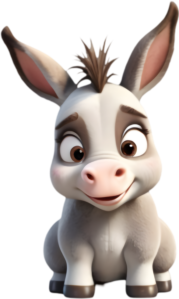 Cartoon Donkey Clipart for Websites and Blogs. . png