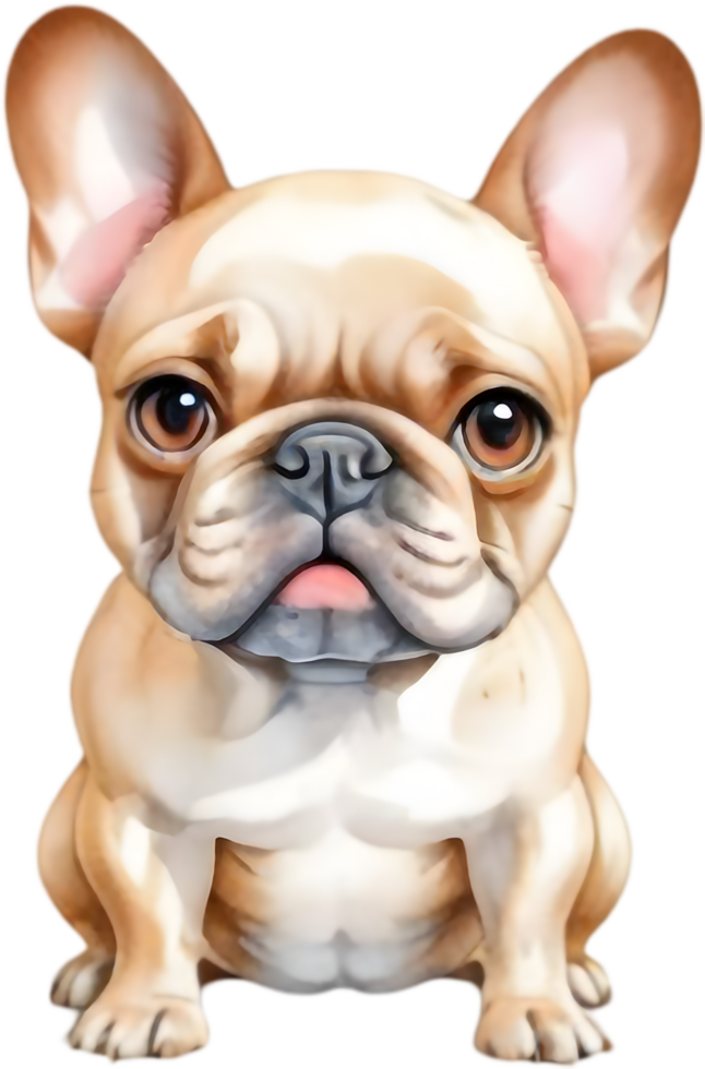 Sweet French Bulldog Illustrations for Pet Shops. . png