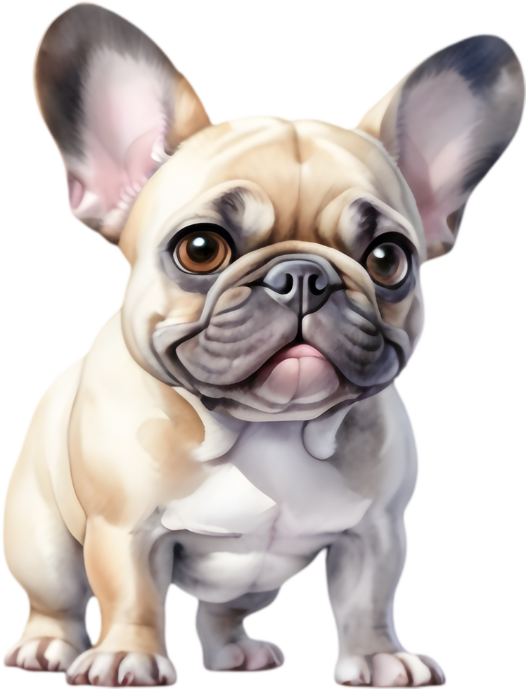 Adorable French Bulldog Art for Home Decor. . png