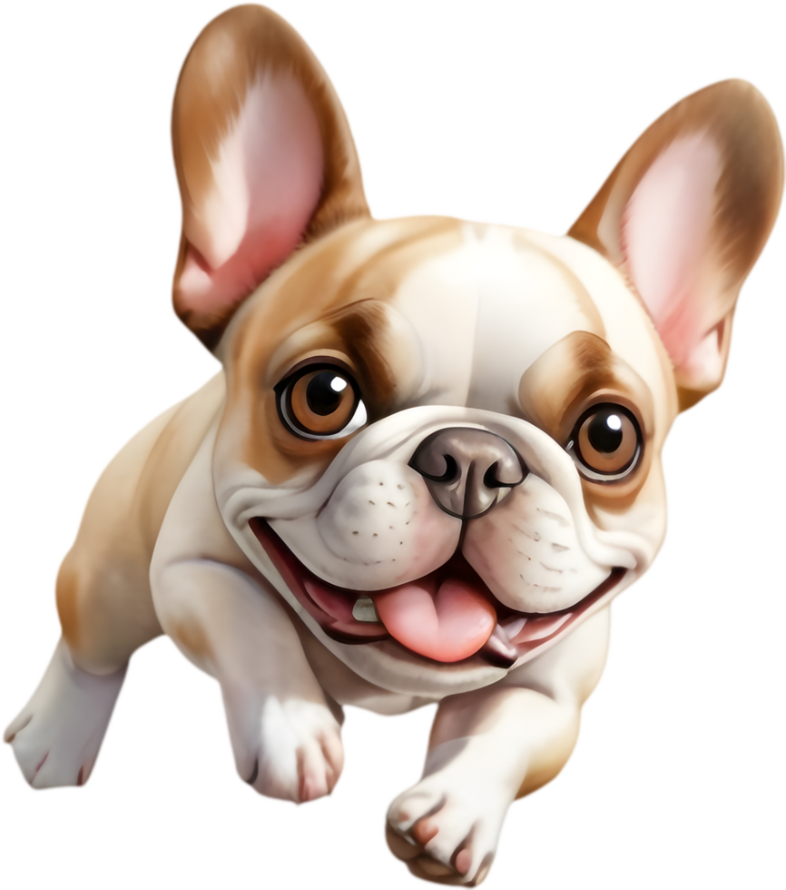 Cute French Bulldog Art for T-shirts. . png