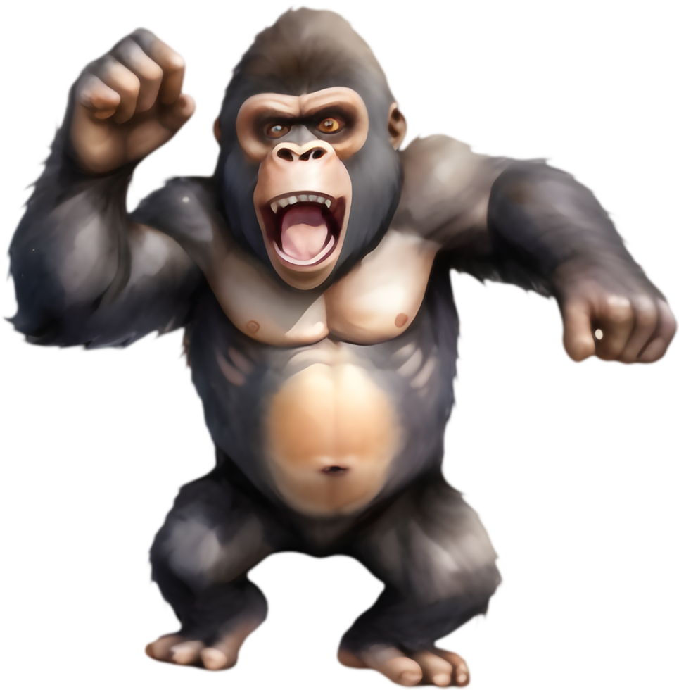 Adorable Gorilla Clipart for Fun Illustrations. . png