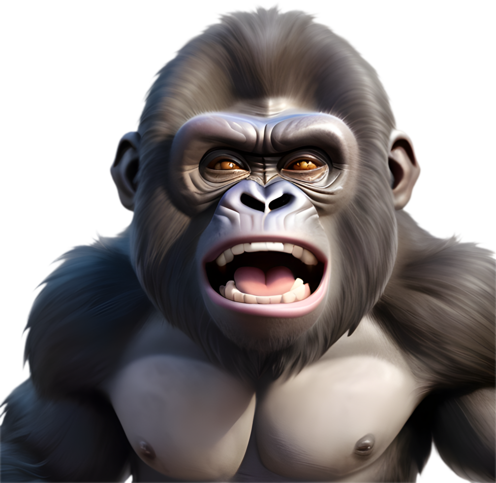 Delightful Gorilla Graphics for Art Projects. . png