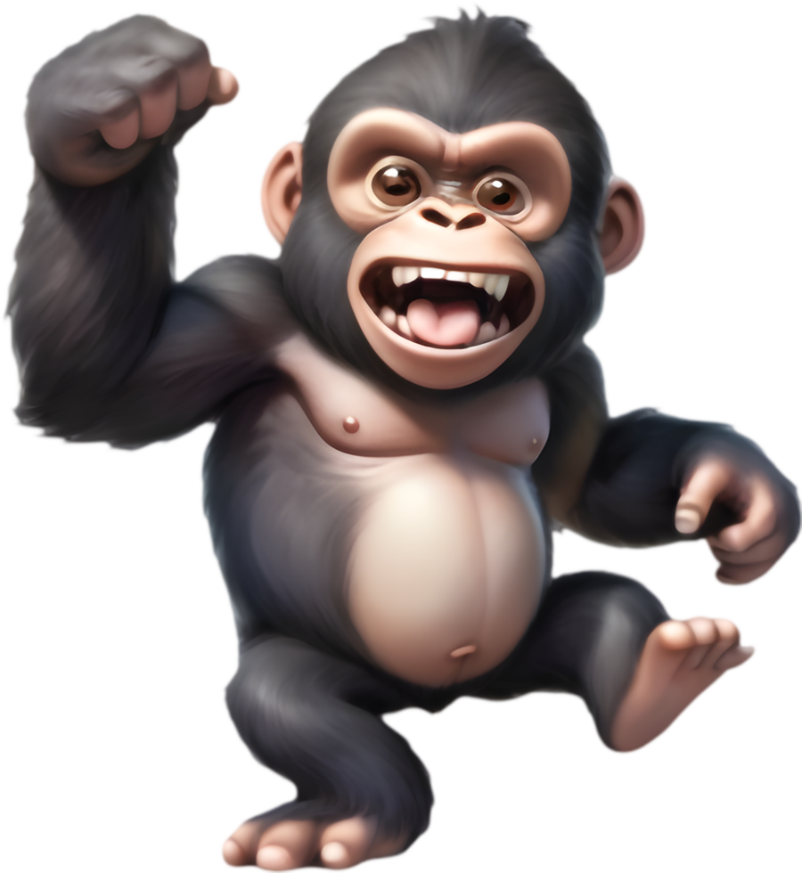 Fun Gorilla Clipart for DIY Projects. . png