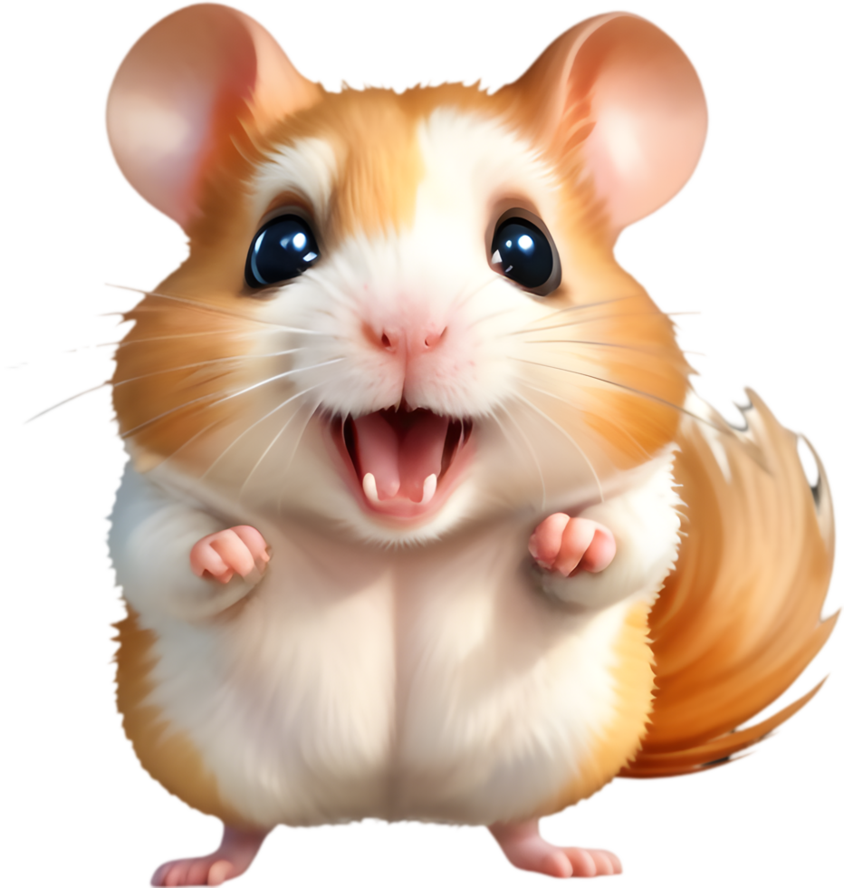 Cute Hamster Illustrations for Digital Scrapbooking. . png