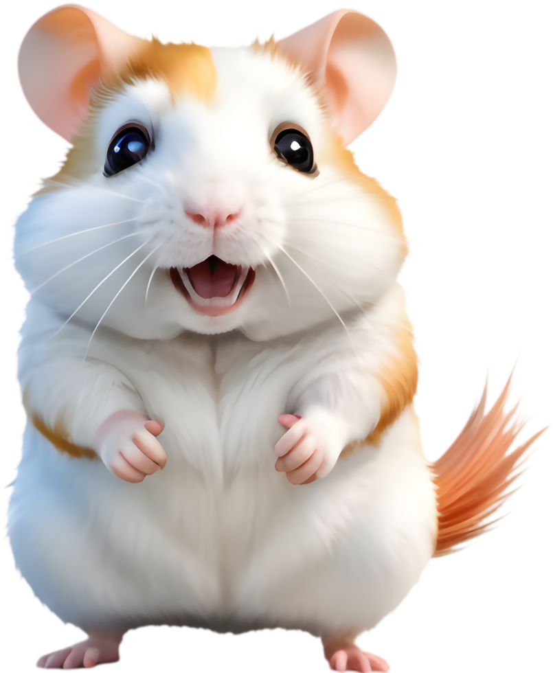 Adorable Hamster Clipart for Invitations and Cards. . png