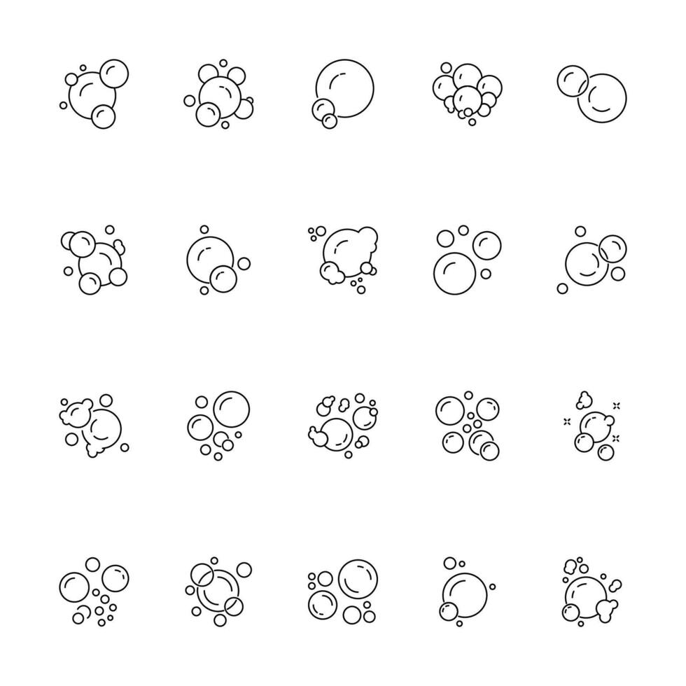 Foam Linear Element for Various Types of Design vector