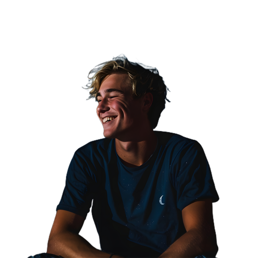 a man sitting on the ground smiling png