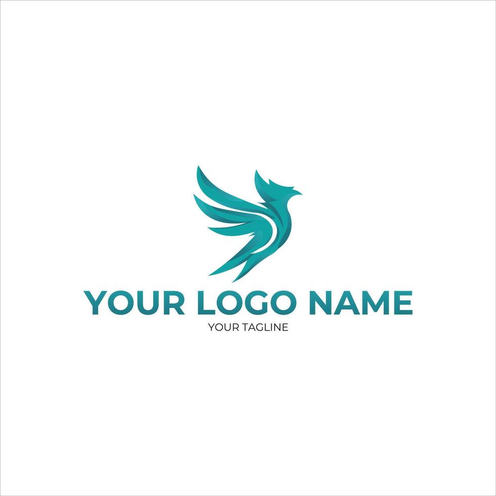 Minimalist Elegant Bird Silhouette Logo - Elegant and Versatile Design vector