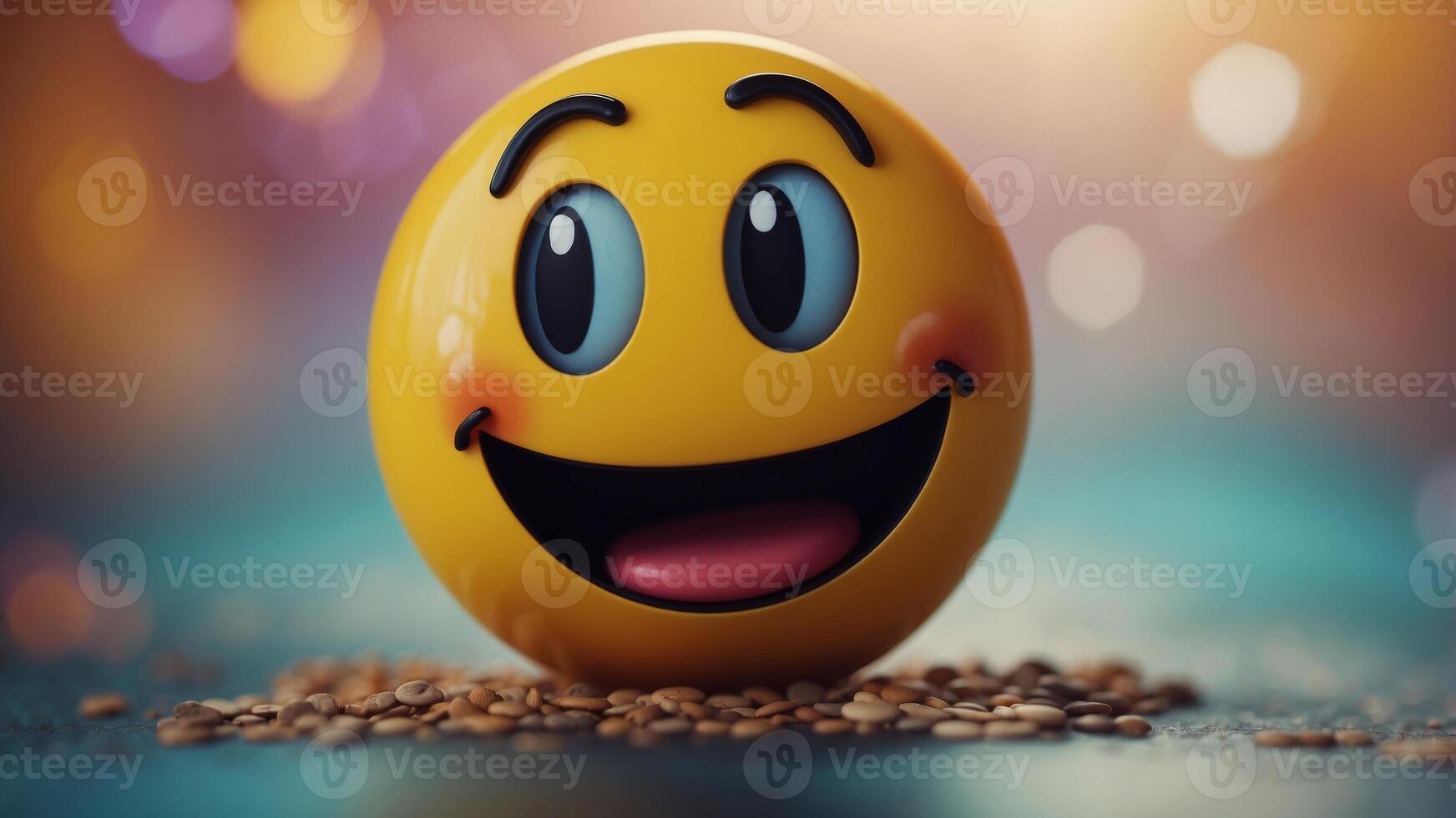 a smiley face with a question mark and a confused expression. photo