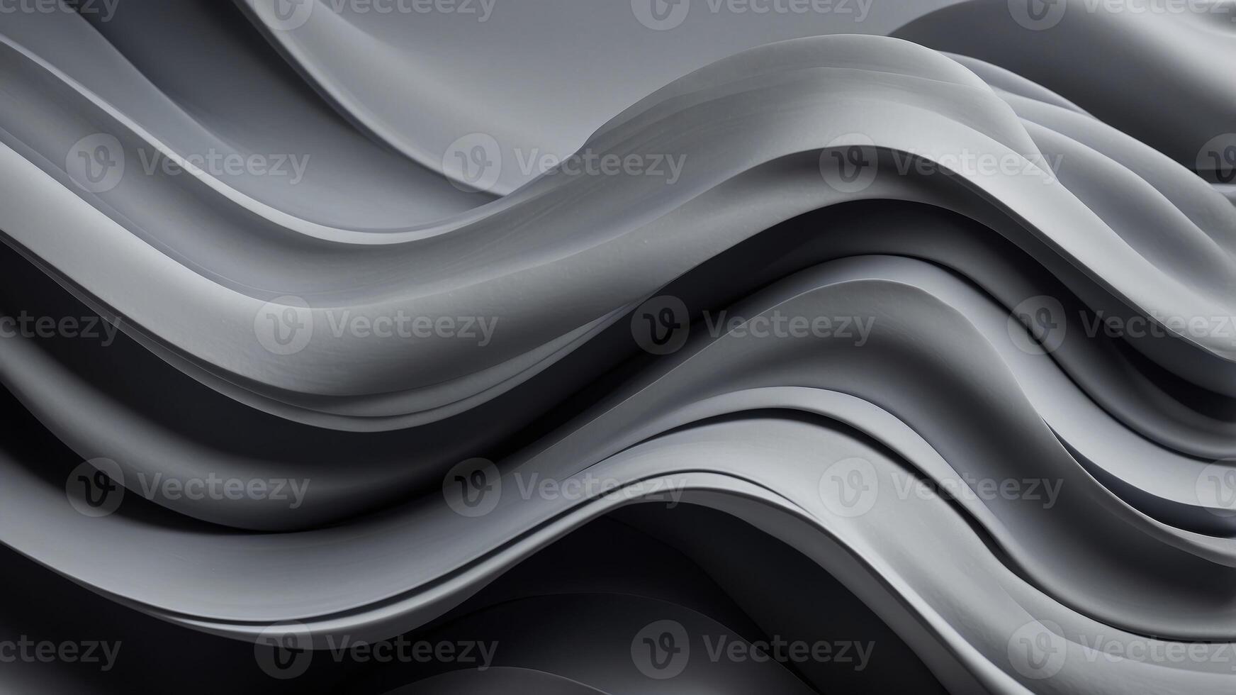 Subtle modern background with curvy waves in shades of gray. photo