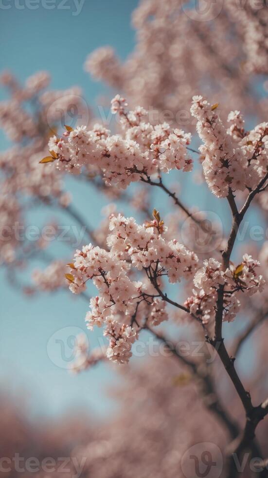 Beautiful blurred spring background nature. photo