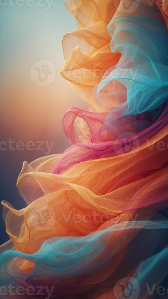 Gradient Diffuse Wind Background with Festive Colors. photo