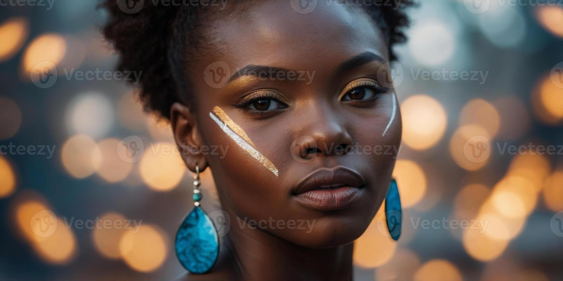 The Timeless Allure of a Confident African Beauty. photo