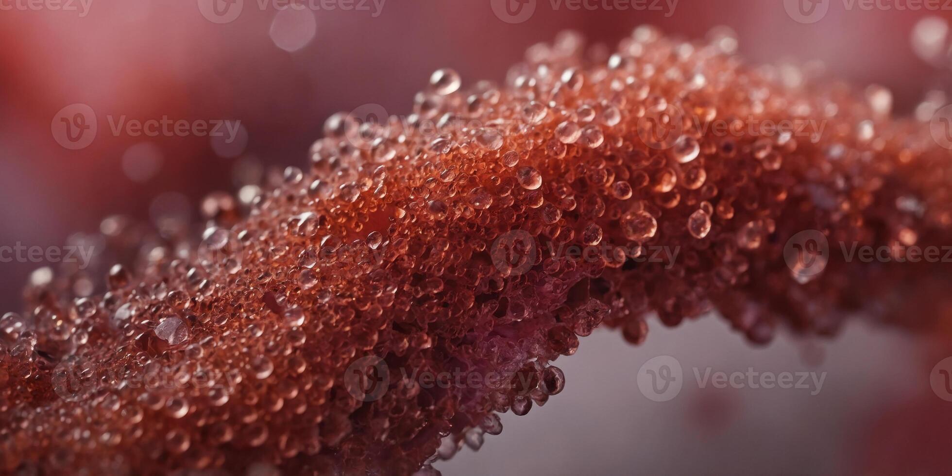 A close up of a red cell with a pinkish hue. photo