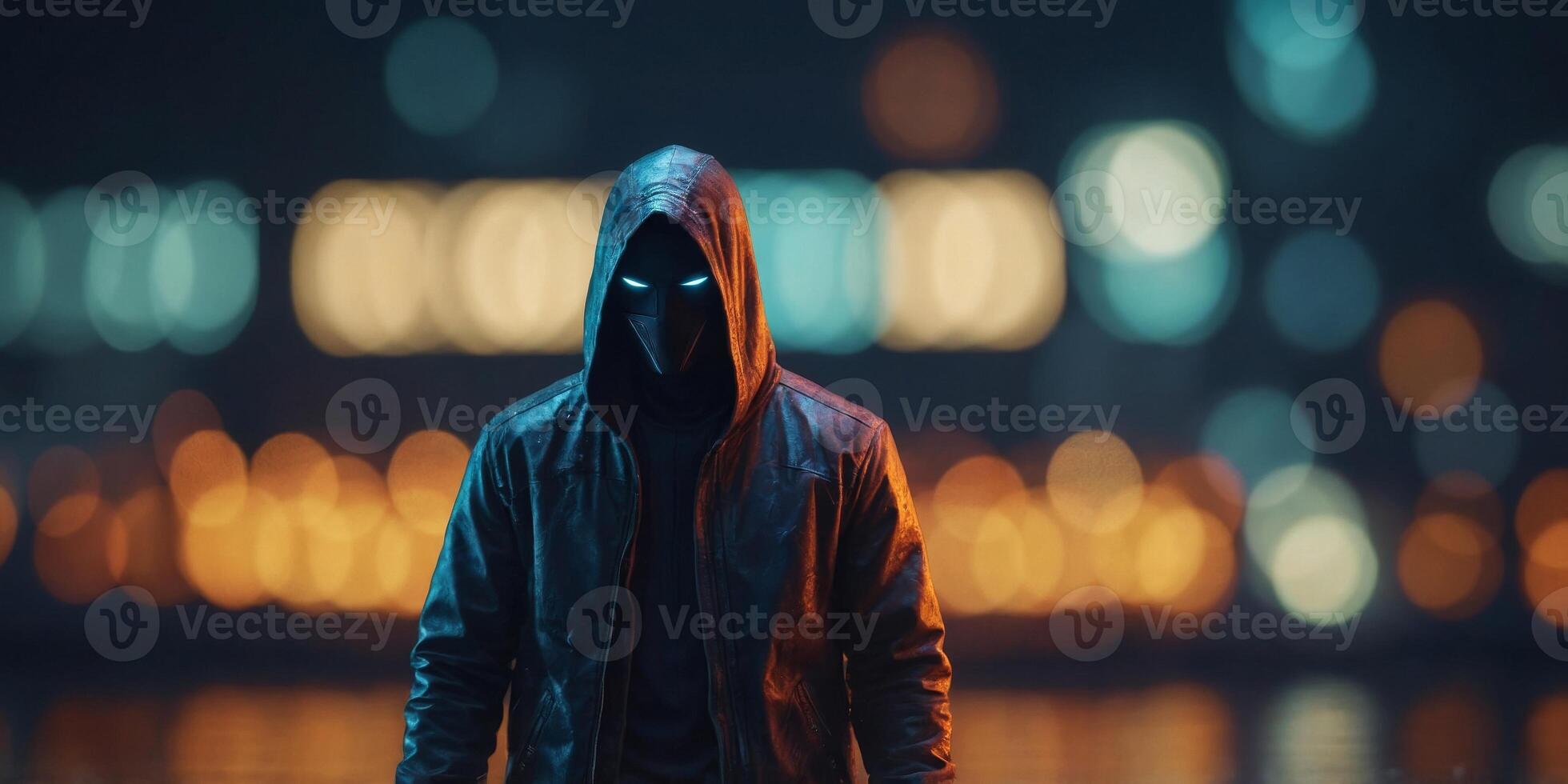 Mysterious Animated Character with Striking Features. photo