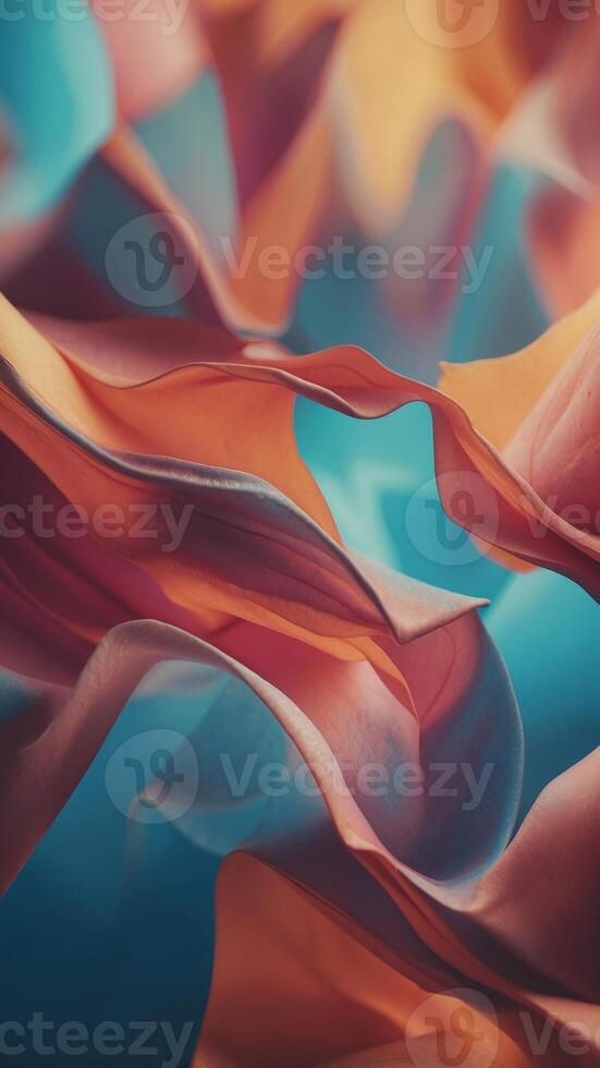Colorful Dreamlike Polychromatic Mirage Hued Background. photo