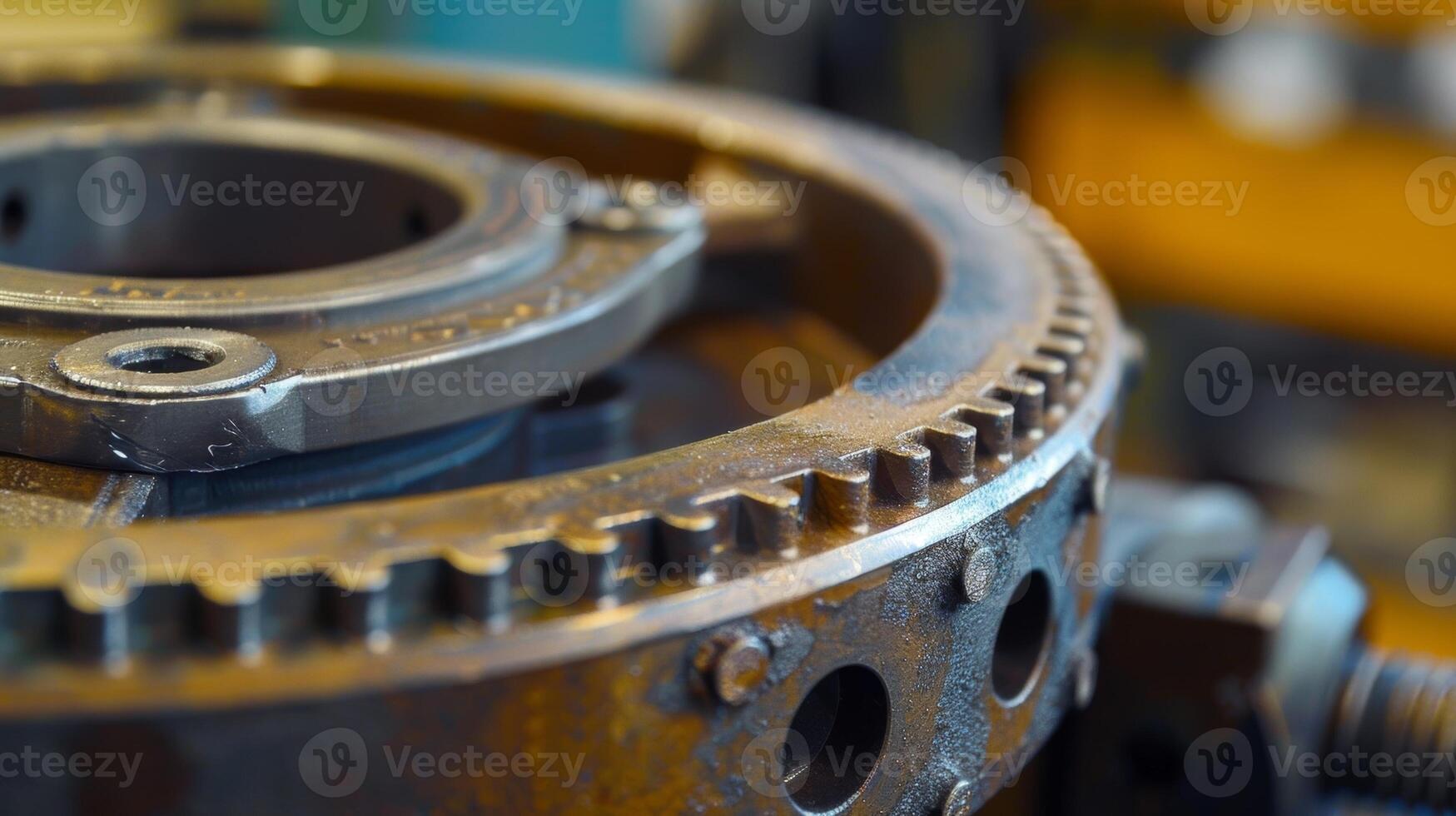 Closeup of a drive belt pulley showcasing the smooth and clean surface necessary for optimal functionality photo