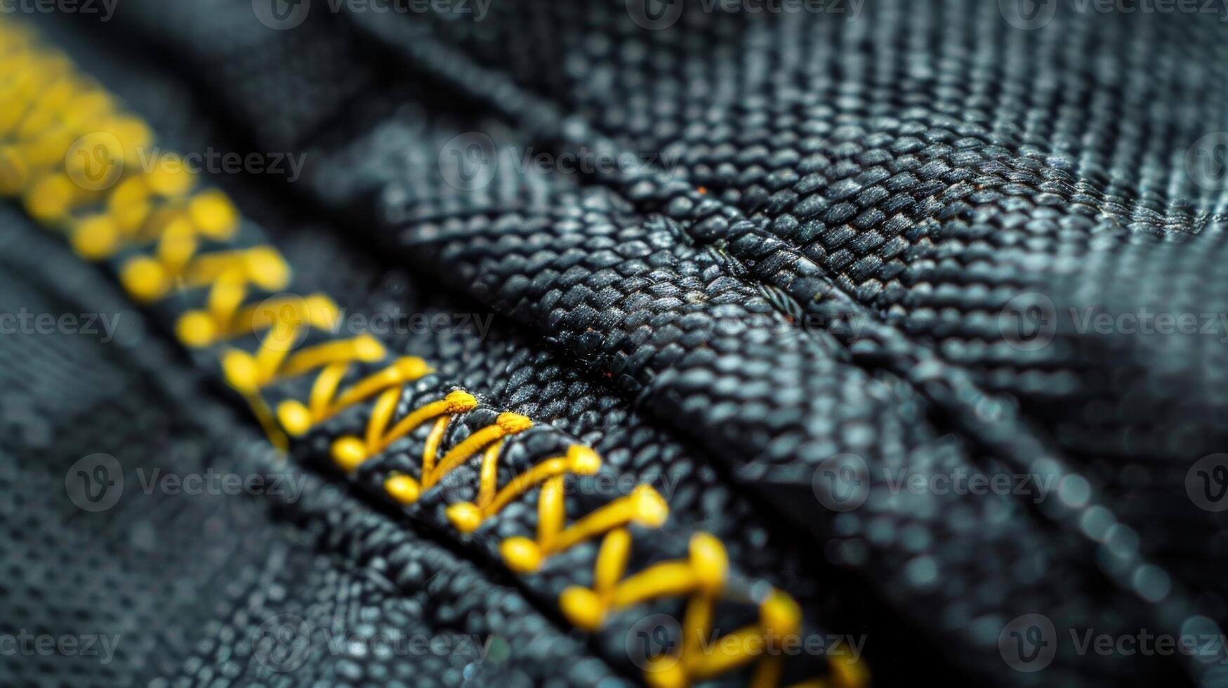 A closeup of the stitching along the edges of a car cover highlighting its reinforced durability photo