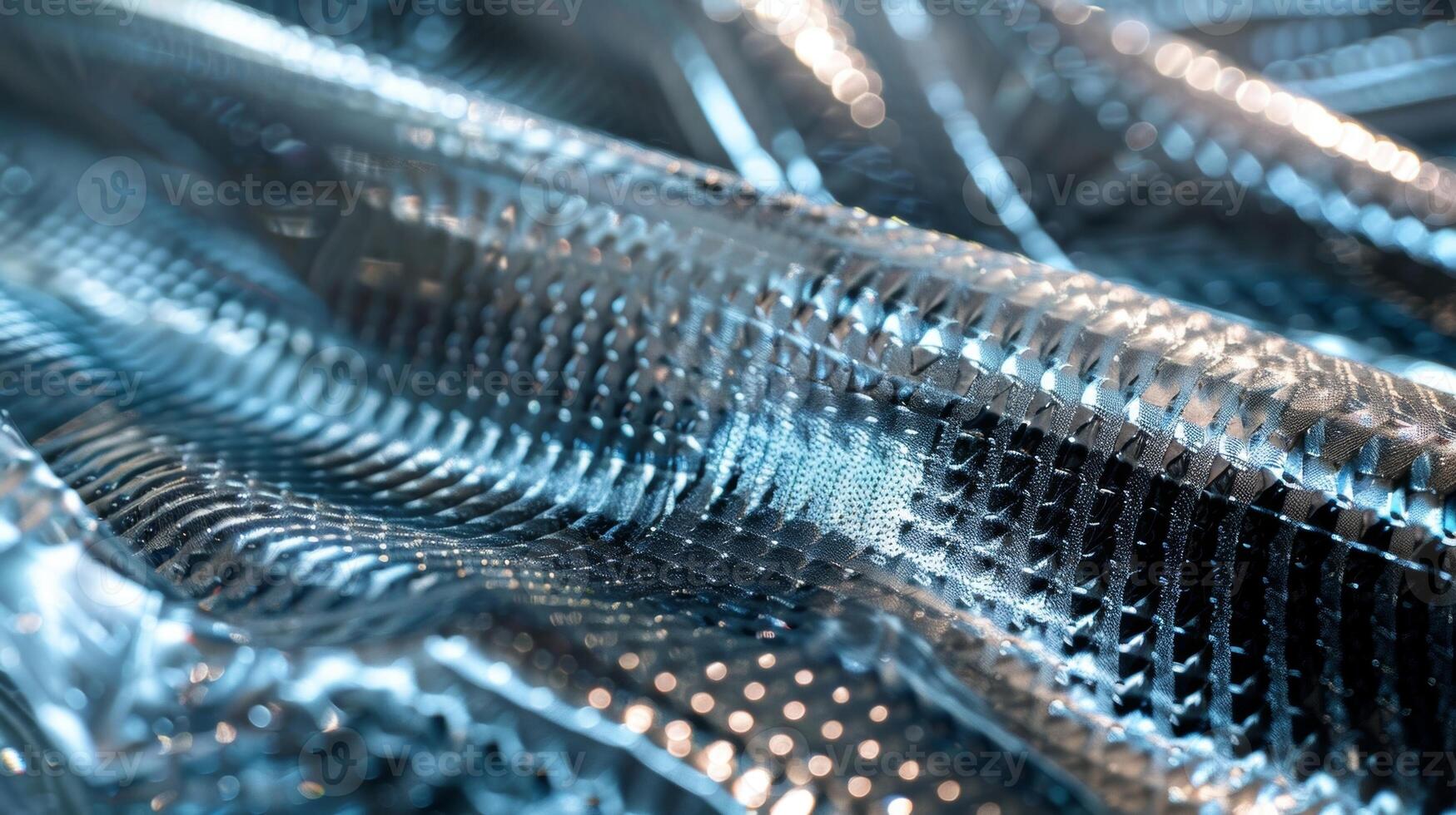 A detailed image of a car covers reflective material used for protecting against UV rays and keeping the car cool photo